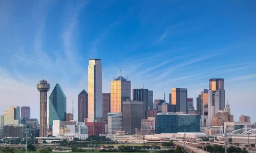 Dallas Skyline before Sunset